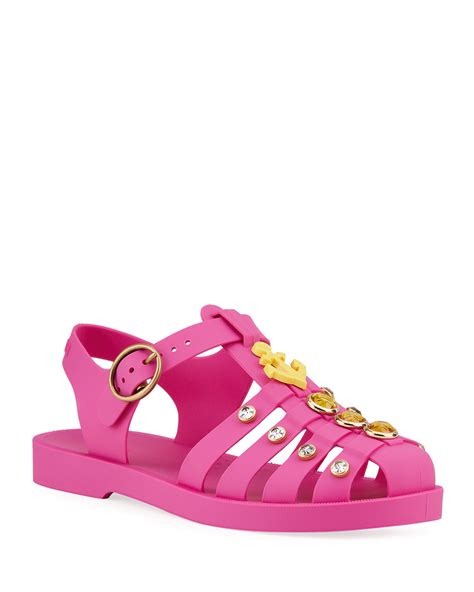 gucci jelly sandals uk